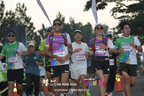 Race photo from BAF LIONS RUN 2024