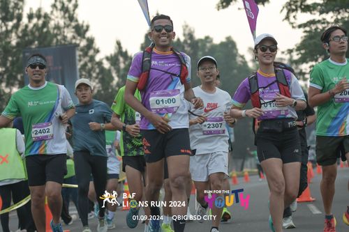 Race photo from BAF LIONS RUN 2024