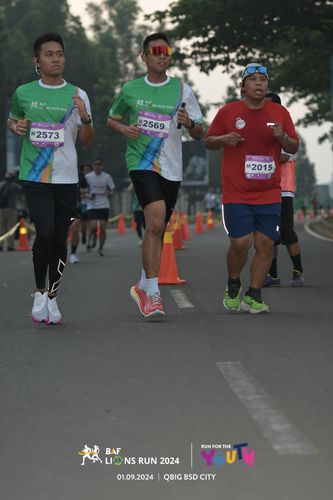 Race photo from BAF LIONS RUN 2024