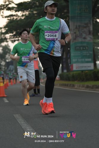 Race photo from BAF LIONS RUN 2024