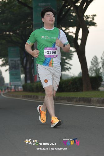Race photo from BAF LIONS RUN 2024