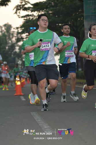 Race photo from BAF LIONS RUN 2024