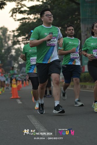 Race photo from BAF LIONS RUN 2024