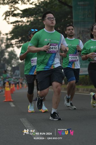 Race photo from BAF LIONS RUN 2024