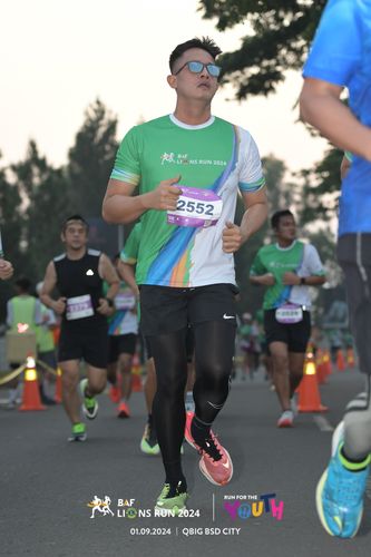 Race photo from BAF LIONS RUN 2024