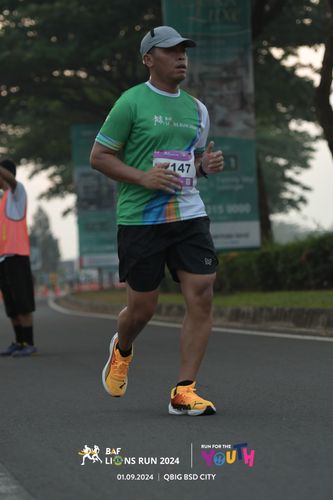 Race photo from BAF LIONS RUN 2024