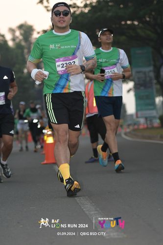 Race photo from BAF LIONS RUN 2024