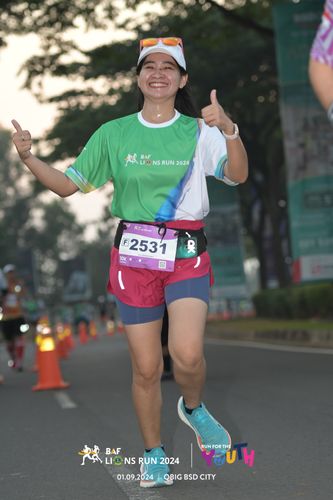 Race photo from BAF LIONS RUN 2024