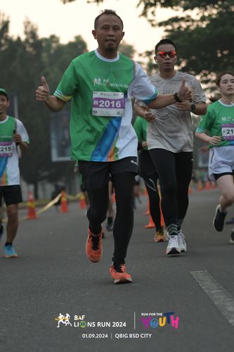Race photo from BAF LIONS RUN 2024
