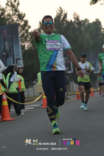 Race photo from BAF LIONS RUN 2024