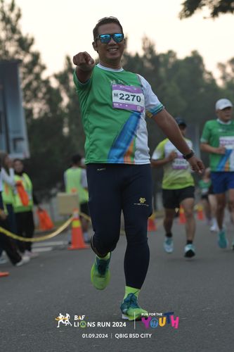 Race photo from BAF LIONS RUN 2024