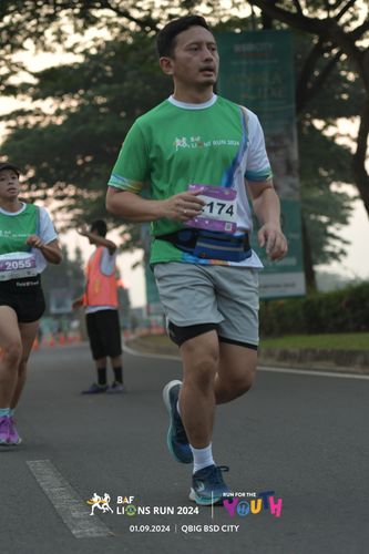 Race photo from BAF LIONS RUN 2024
