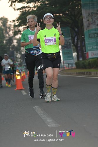 Race photo from BAF LIONS RUN 2024