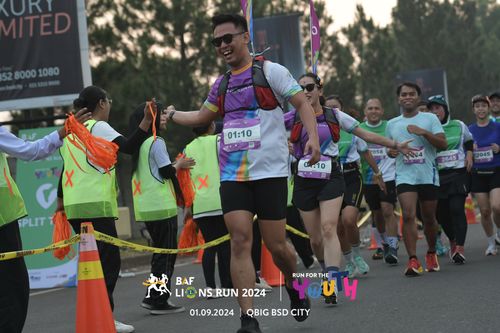 Race photo from BAF LIONS RUN 2024