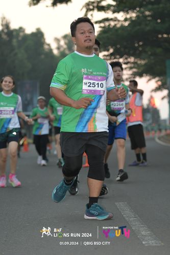 Race photo from BAF LIONS RUN 2024