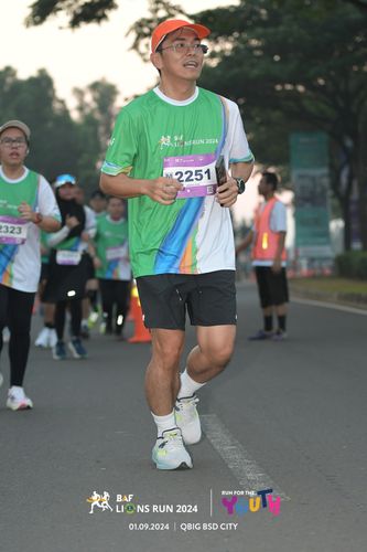 Race photo from BAF LIONS RUN 2024