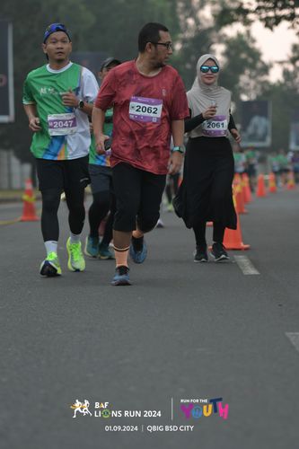 Race photo from BAF LIONS RUN 2024