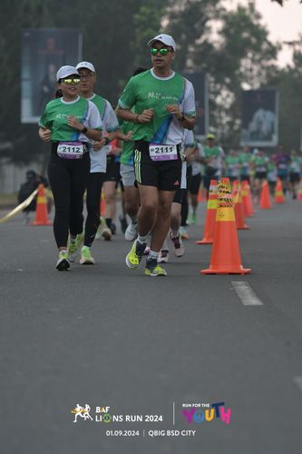 Race photo from BAF LIONS RUN 2024
