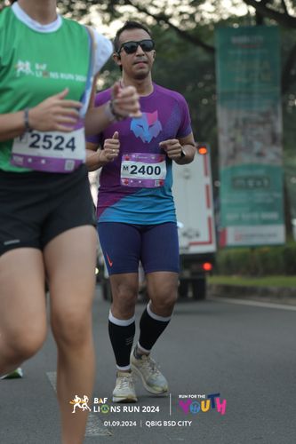 Race photo from BAF LIONS RUN 2024