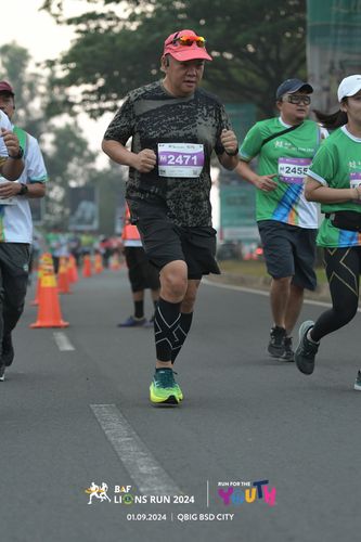 Race photo from BAF LIONS RUN 2024