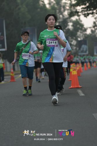 Race photo from BAF LIONS RUN 2024