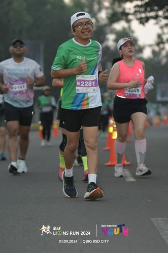 Race photo from BAF LIONS RUN 2024