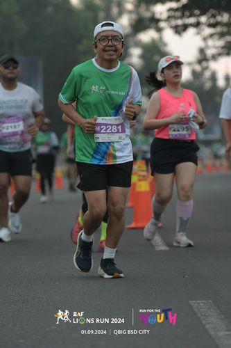 Race photo from BAF LIONS RUN 2024