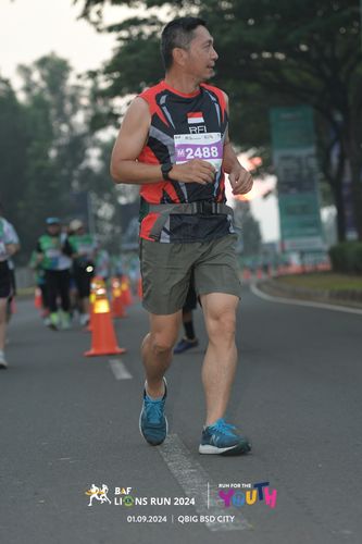 Race photo from BAF LIONS RUN 2024