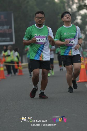 Race photo from BAF LIONS RUN 2024