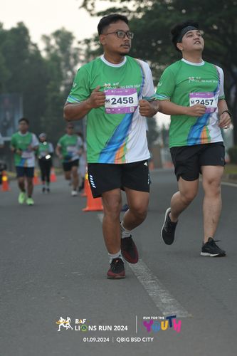 Race photo from BAF LIONS RUN 2024