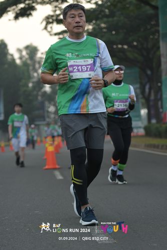 Race photo from BAF LIONS RUN 2024