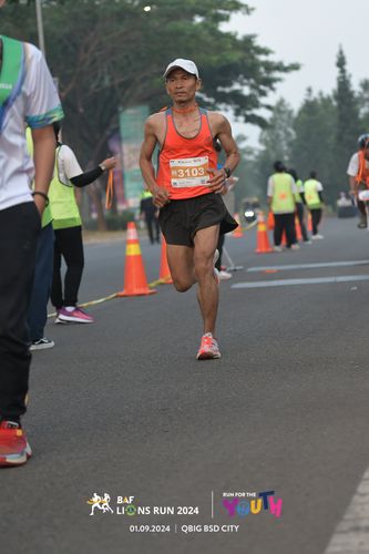 Race photo from BAF LIONS RUN 2024