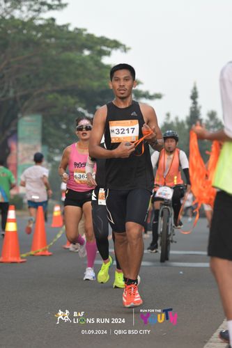 Race photo from BAF LIONS RUN 2024