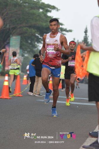 Race photo from BAF LIONS RUN 2024