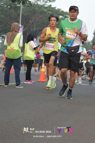 Race photo from BAF LIONS RUN 2024