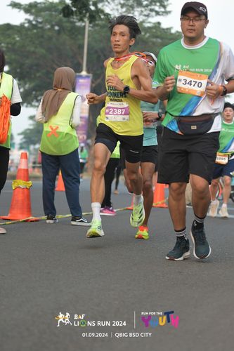 Race photo from BAF LIONS RUN 2024