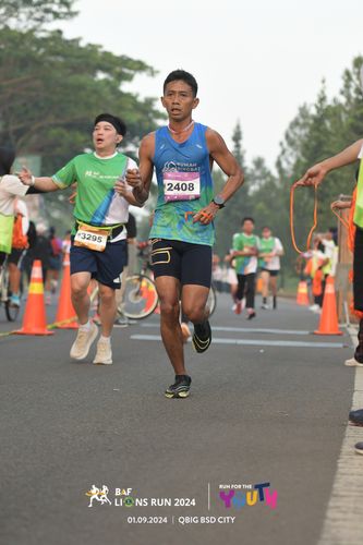 Race photo from BAF LIONS RUN 2024