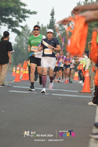 Race photo from BAF LIONS RUN 2024