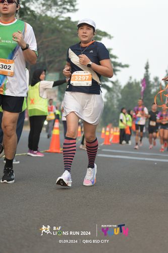 Race photo from BAF LIONS RUN 2024