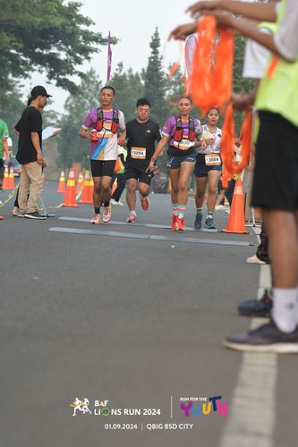 Race photo from BAF LIONS RUN 2024