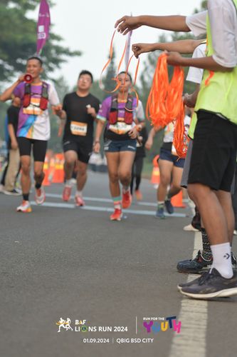 Race photo from BAF LIONS RUN 2024