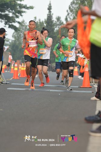 Race photo from BAF LIONS RUN 2024