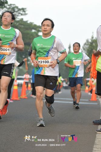 Race photo from BAF LIONS RUN 2024