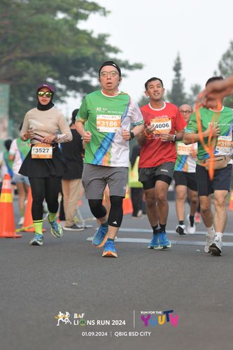 Race photo from BAF LIONS RUN 2024