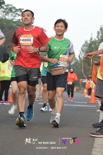 Race photo from BAF LIONS RUN 2024