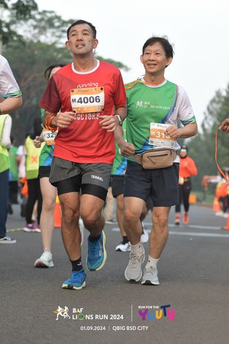 Race photo from BAF LIONS RUN 2024