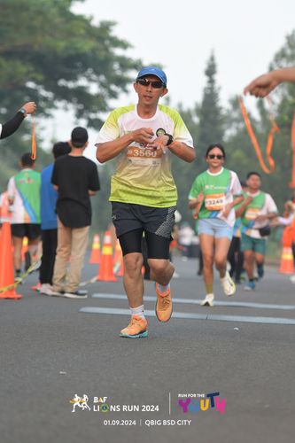 Race photo from BAF LIONS RUN 2024