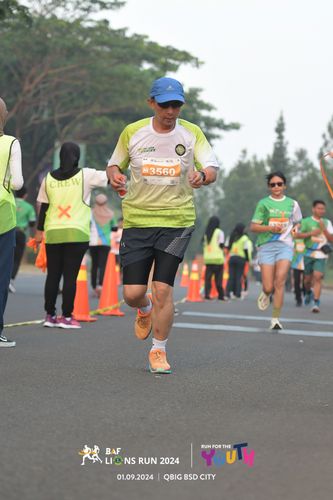 Race photo from BAF LIONS RUN 2024