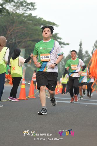 Race photo from BAF LIONS RUN 2024