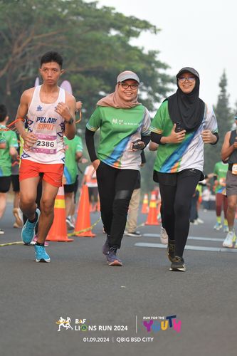 Race photo from BAF LIONS RUN 2024